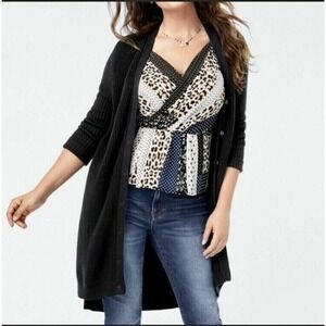 Cabi Top 6 Florence Patchwork Leopard Polka‎ Dot V Wrap Neck Boho retro Edgy